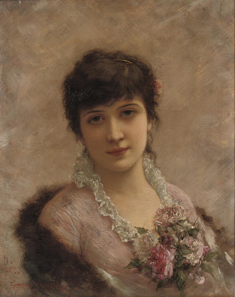 Emile Eisman-Semenowsky - The rose beauty