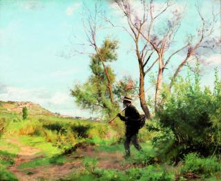 Emile Friant - A Wood-Line (Portrait Of Père Pidole)