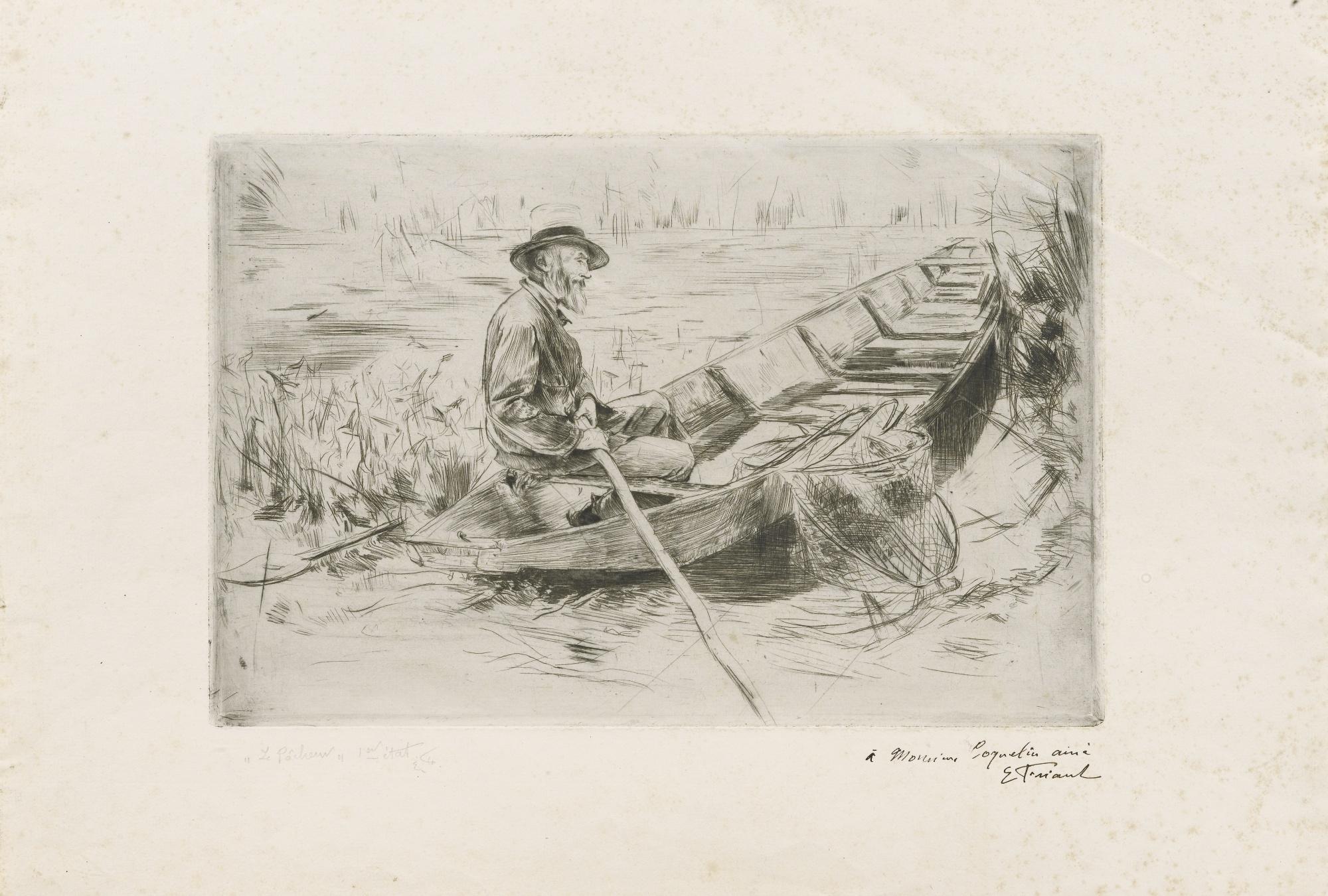 Emile Friant - Fourteen Prints : A Counsel ; The Fisherman ; The Writing Page ; First Studies ; The Album ; The Bad Soup ; Sketch Page ; Il Bambino ; The Nice Boy ; Self-Portrait ; The Two Printers ; Sketch Page ; The Turban ; The Ancestors