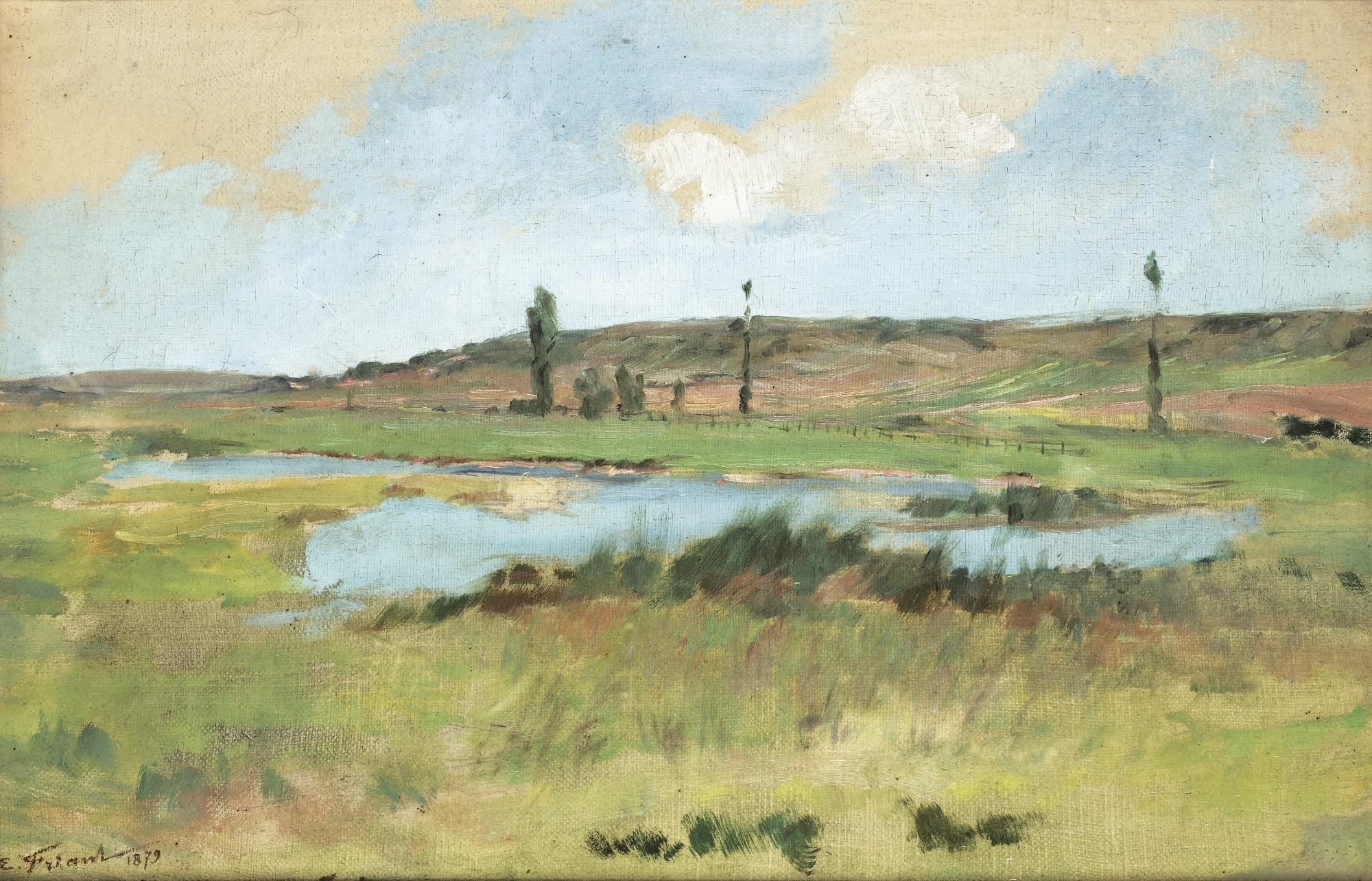 Emile Friant - Landscape With A Pond