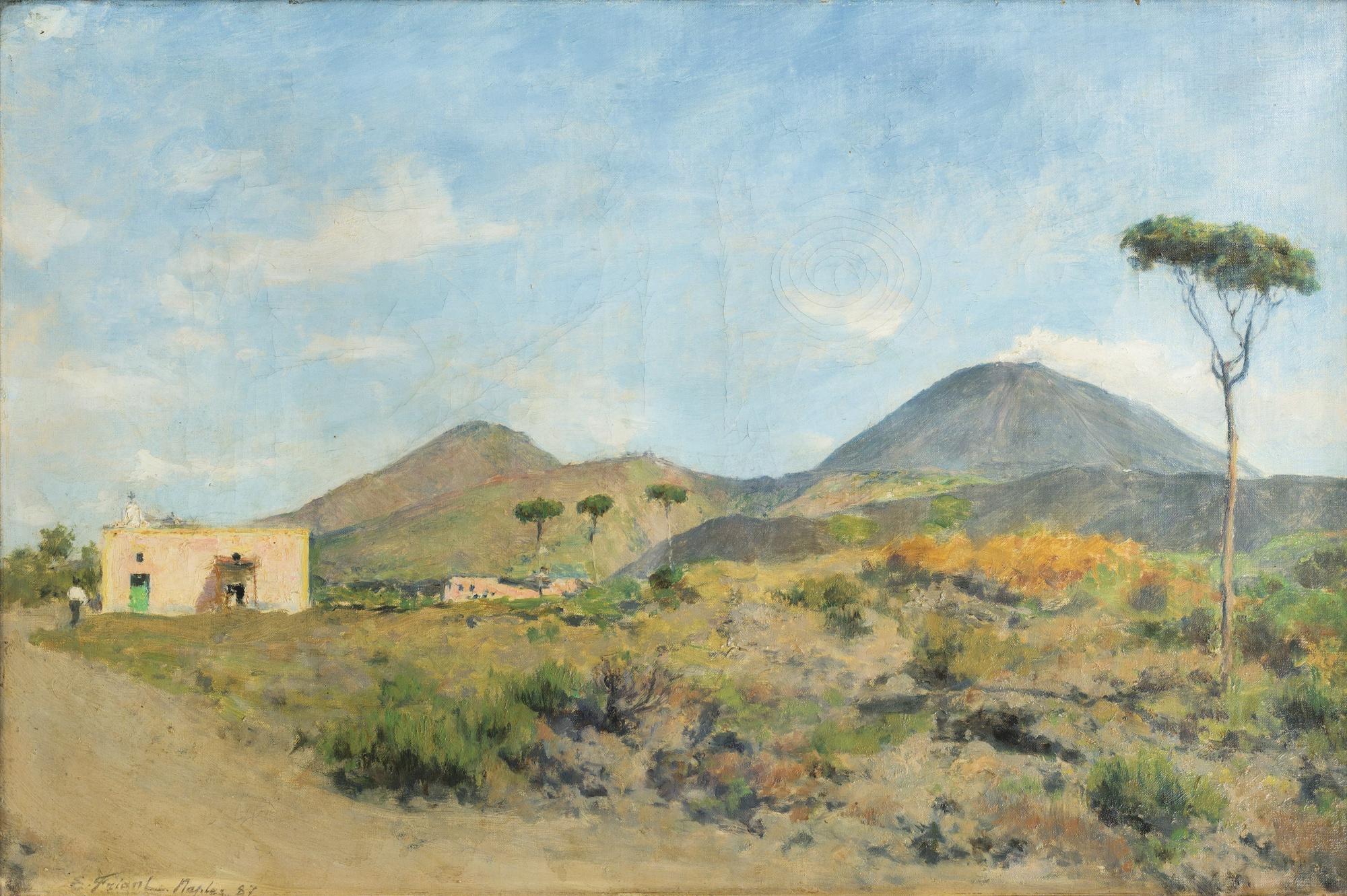 Emile Friant - Mount Vesuvius