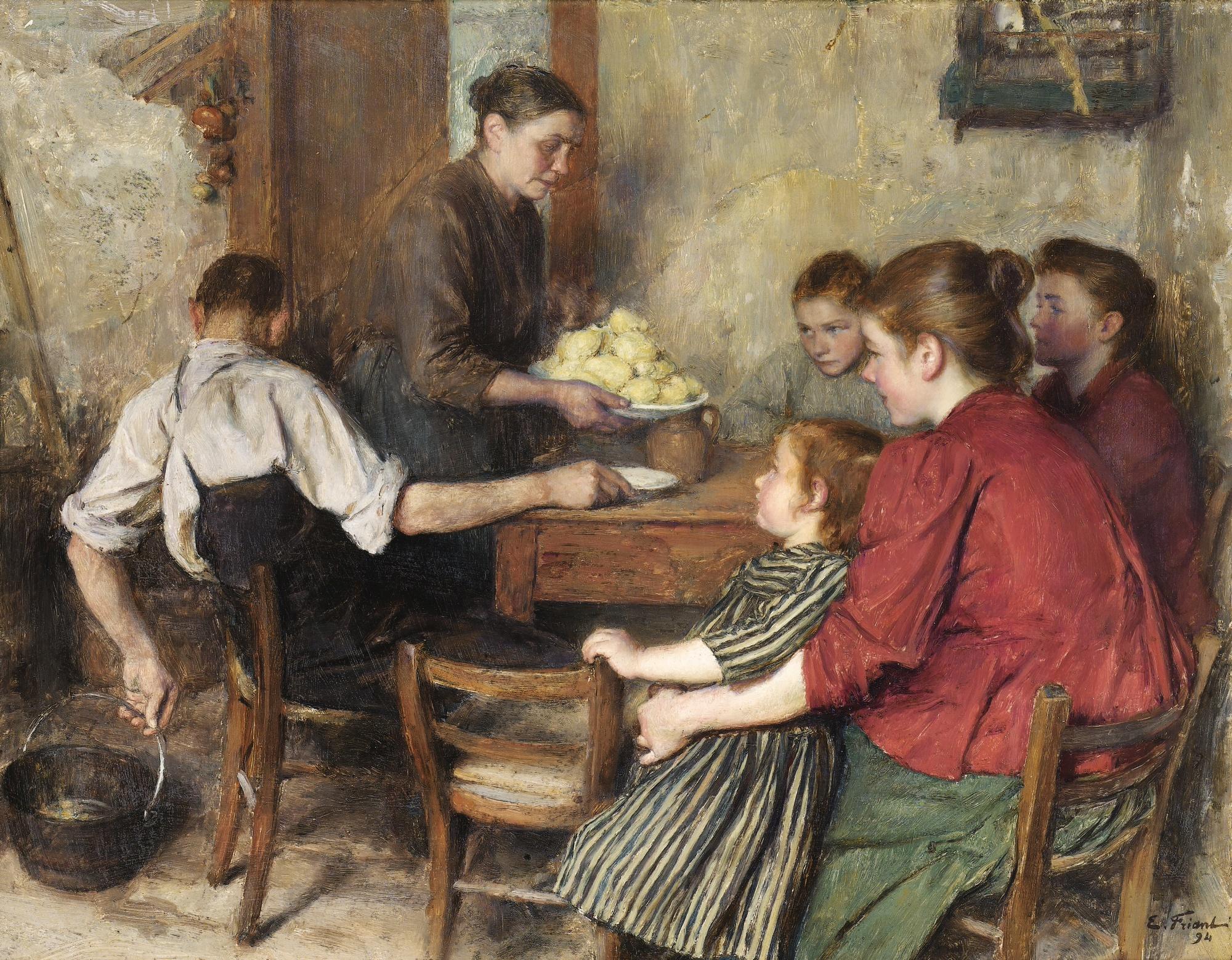 Emile Friant - The Frugal Meal