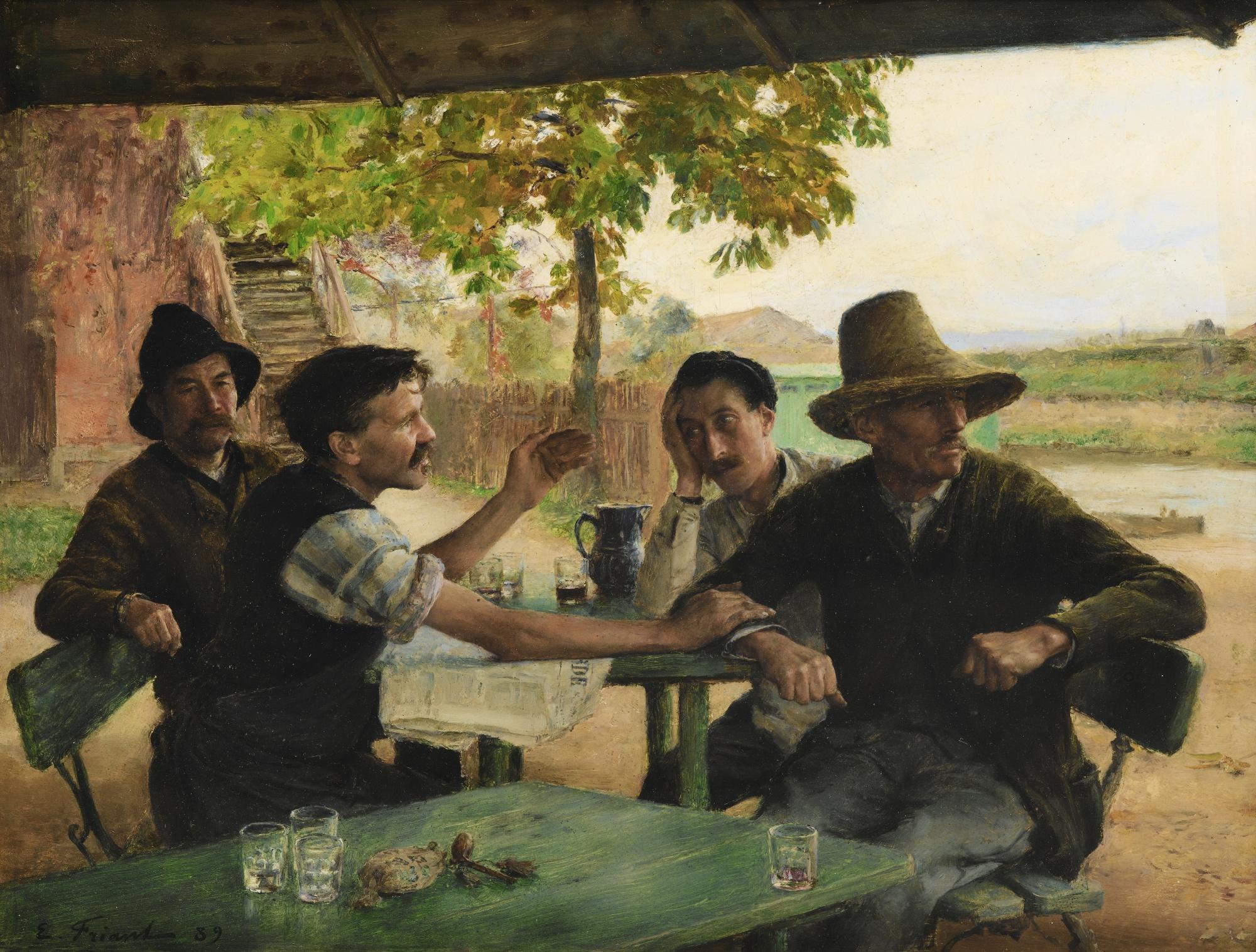 Emile Friant - The Political Discussion