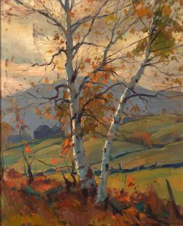 Emile Gruppé - Birch Trees, Autumn