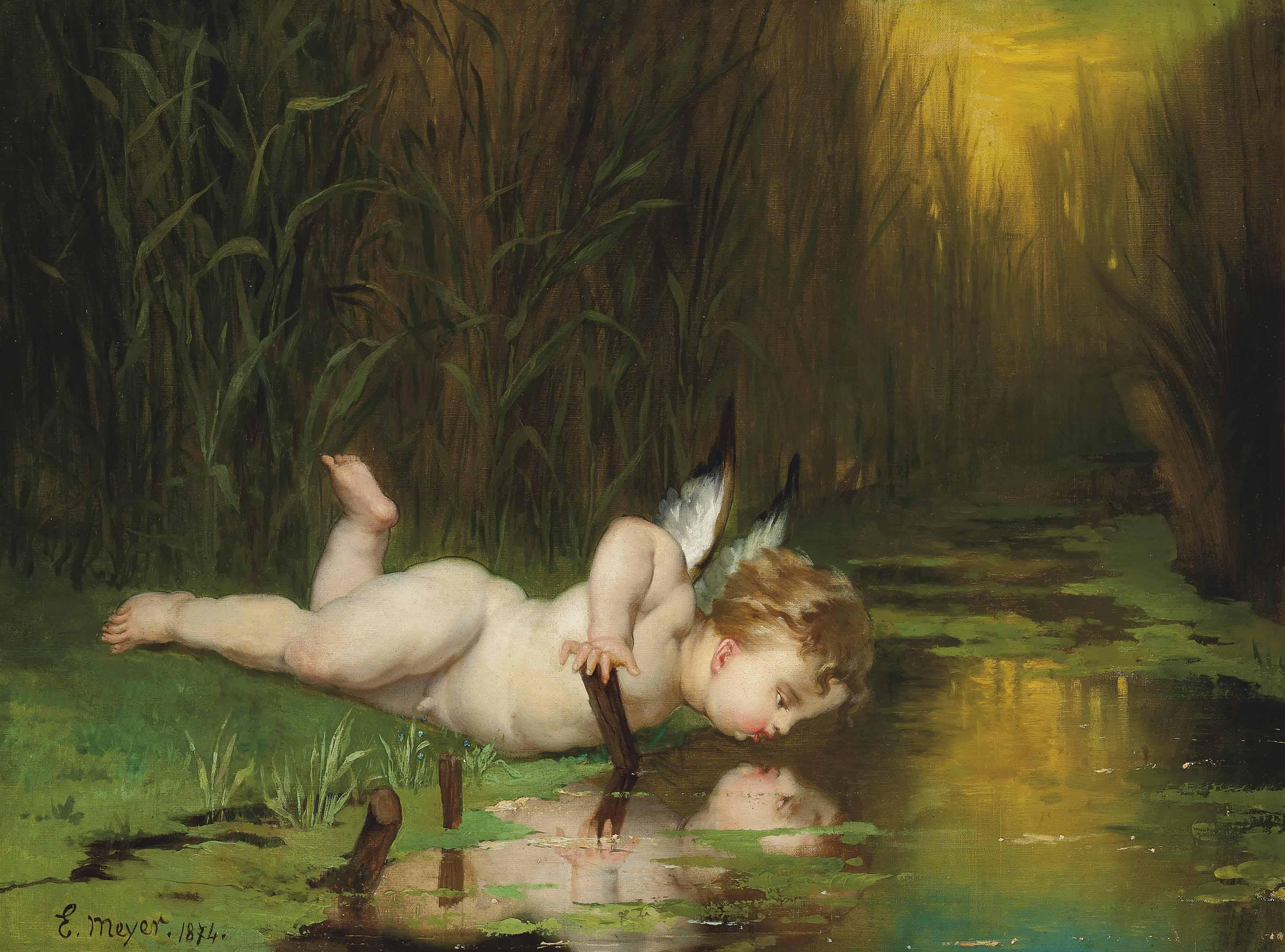 Emile H. Meyer - Cupid and his own reflection