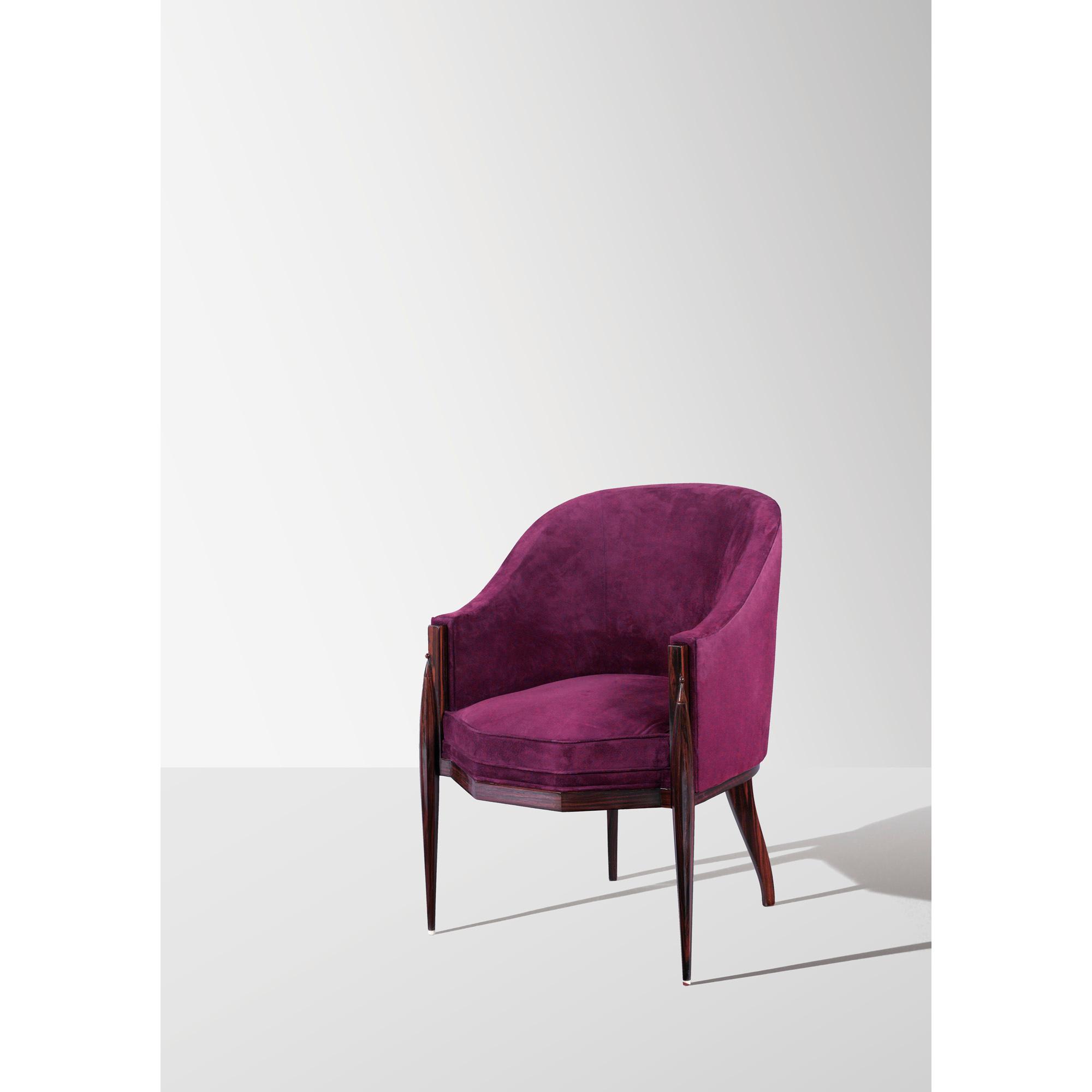 Emile-Jacques Ruhlmann - Fauteuil Fuseau Facettes, Vers 1920-1922