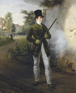 Émile Jean-Horace Vernet - Gabriel Delessert in shooting attire