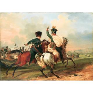 Emile-Jean-Horace Vernet - Le Lieutenant De Lauriston Au Combat D\'Amstetten (6 Mai 1809)