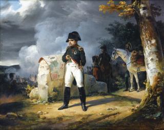Émile-Jean-Horace Vernet - L\'Empereur Napoléon À Charleroi, Méditant Sur Une Carte Militaireémile-Jean-Horace Vernet ; Napoleon In Charleroi June 1815 ; Signed And Dated Lower Right 1823 ; Oil On Canvas