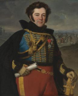 Emile-Jean-Horace Vernet - Portrait Of Colonel Auguste-Frederic-Bon-Amour, Marquis De Talhouët