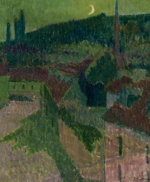 Emile Jourdan - Clair de lune à Pont-Aven