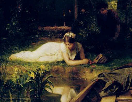 Emile Levy - Leisure time on the riverbank