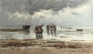 Emile-Louis Vernier - Fishing for shellfish