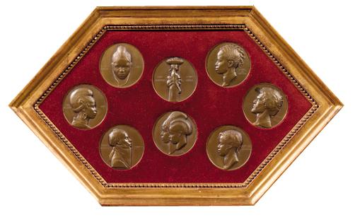 Emile Monier - Eight medals of French West Africa