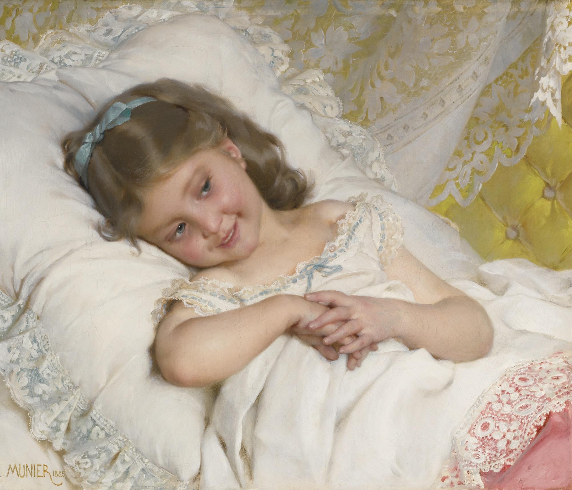 Emile Munier - French girl Resting