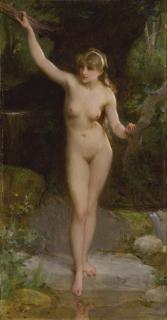 Émile Munier - French La Baigneuse