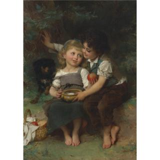 Émile Munier - French La Jatte De Lait