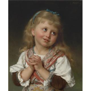Émile Munier - French The Prayer