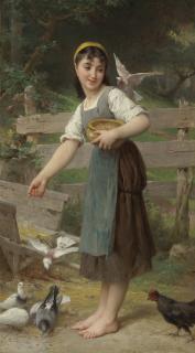 Émile Munier - Frenchfeeding The Doves