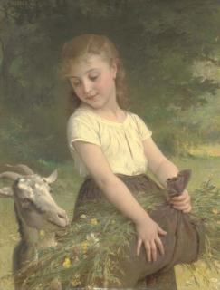 Emile Munier - Gathering Wild Flowers