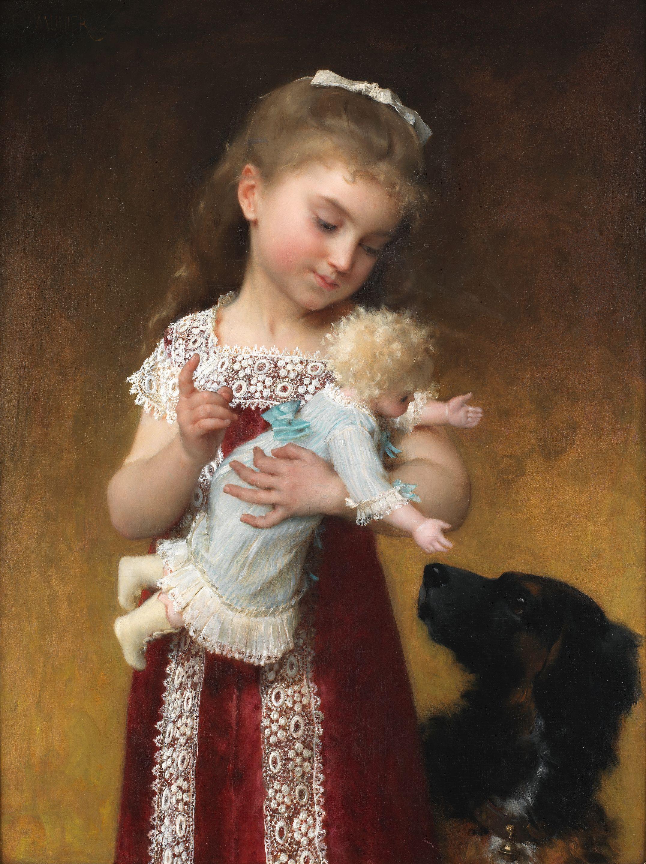 Emile Munier - La jeune fille et la poupee