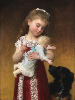 Emile Munier - La jeune fille et la poupee