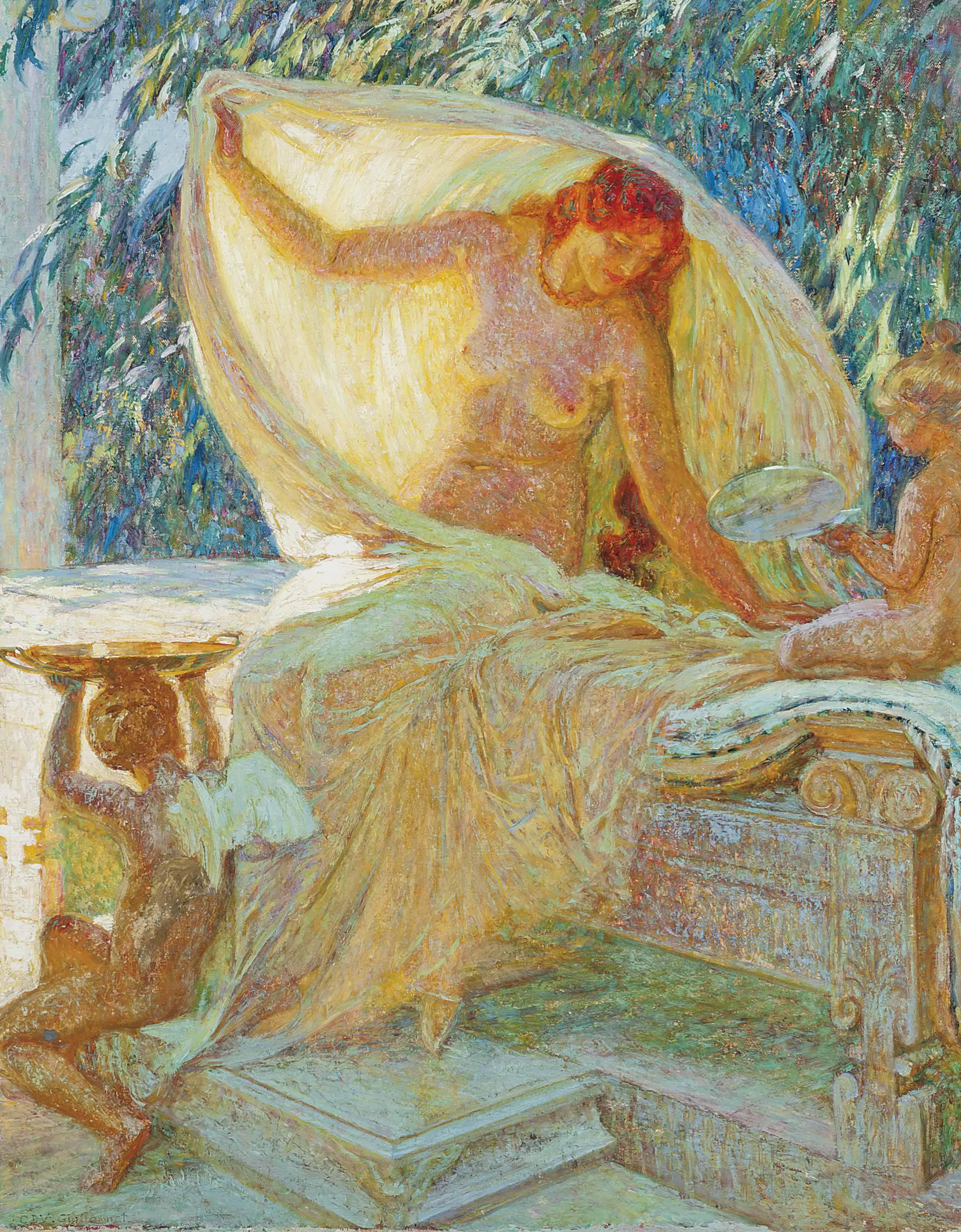 Emile-Octave-Denis-Victor Guillonnet - Beauty reflected