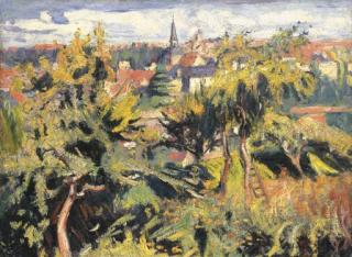 Emile-Othon Friesz - La petite ville derrière les arbres
