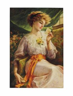 Emile-Paul Vernon - Reading a Love Letter