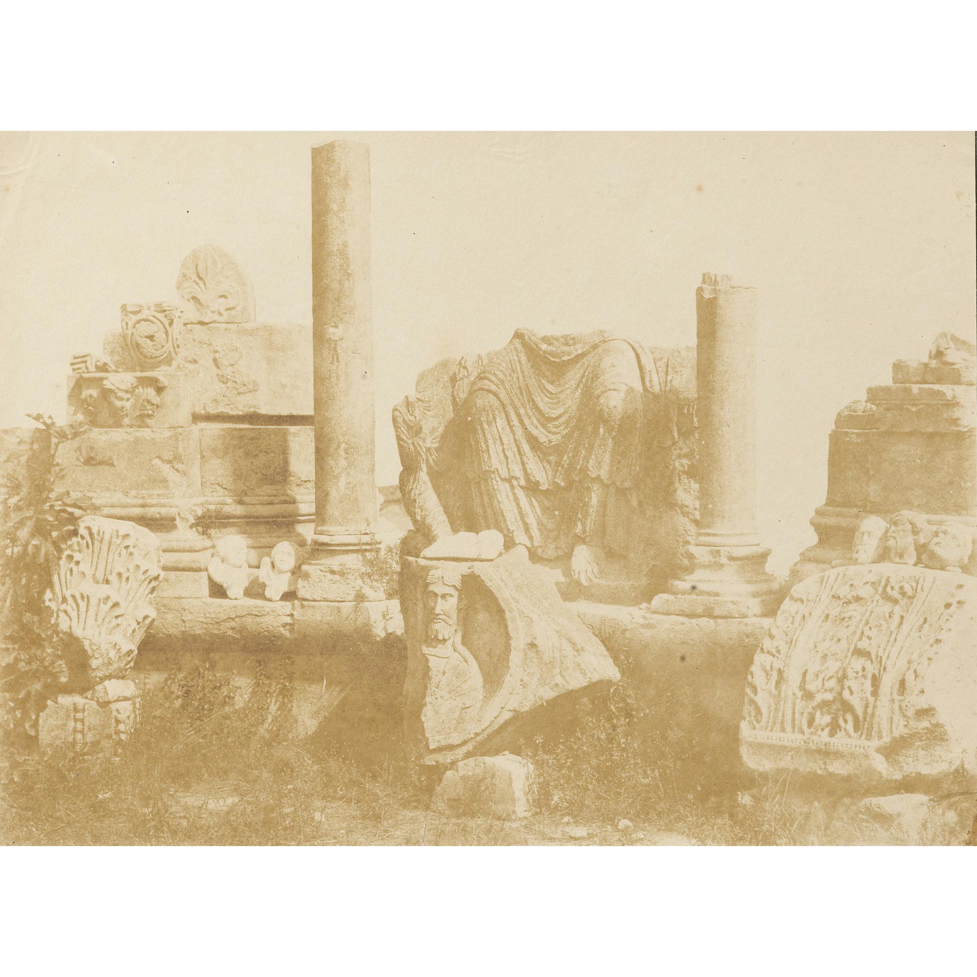 Émile Pécarrère - Italie, Quatre Études D\'Architecture Et De Sculpture, Vers 1850 / Reproduction D\'Une Gravure De Peter Von Cornelius, Années 1850