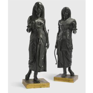 Émile Picault - French King Menthuophis And Queen Nitocris.