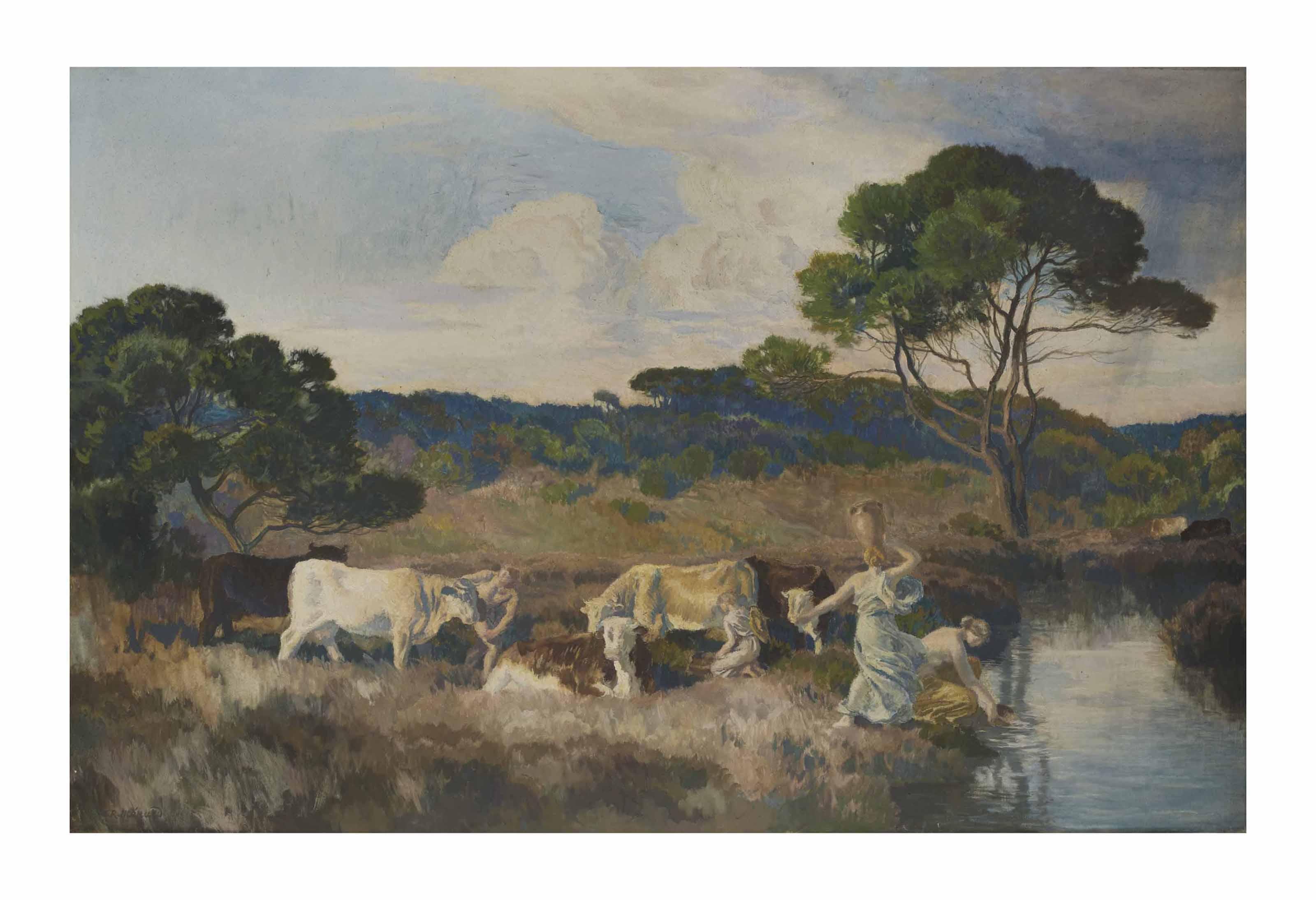 Émile-René Ménard - Paysage antique, dit aussi \'Bucolique\'