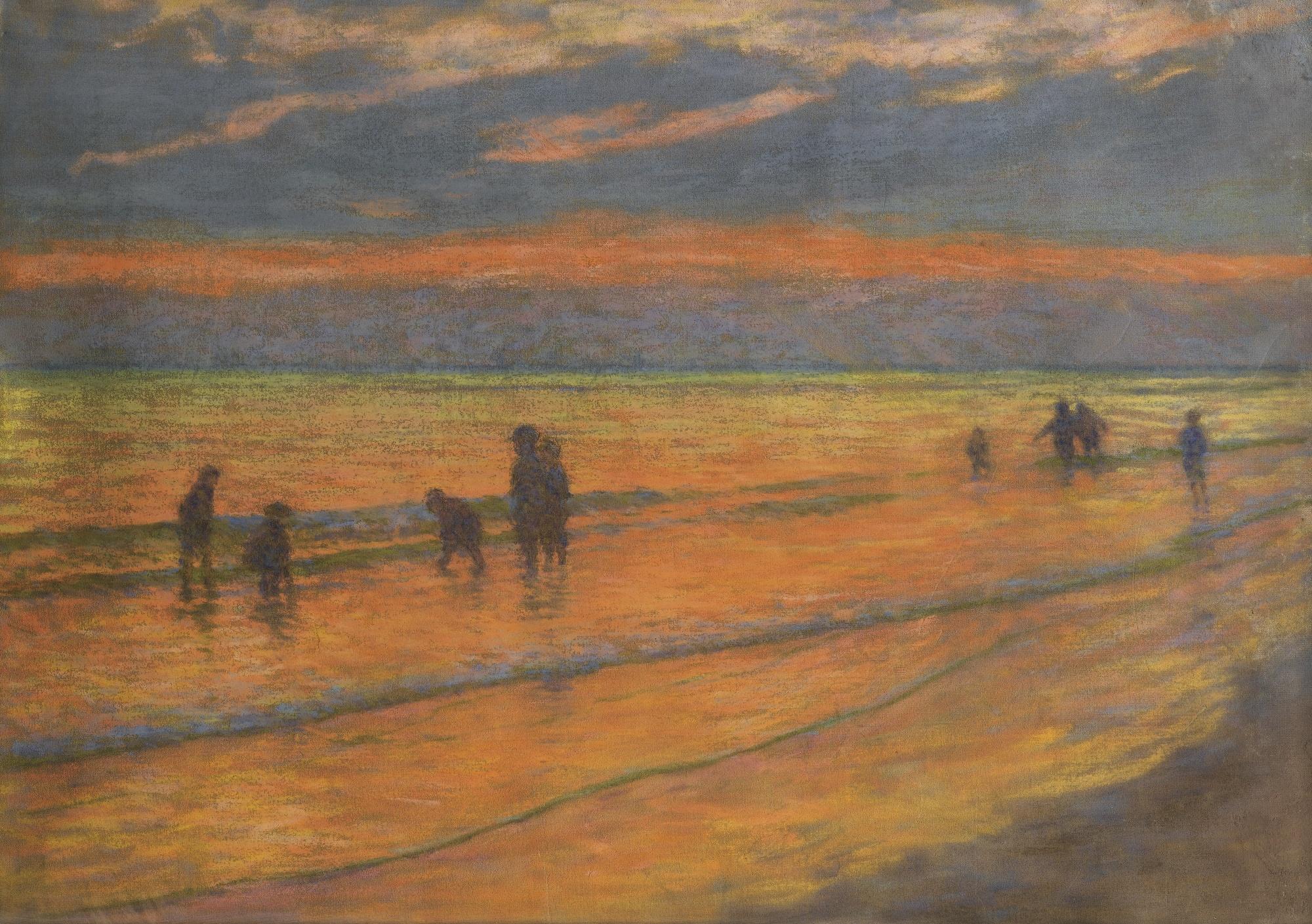 Emile Schuffenecker - Coucher De Soleil Sur La Plage
