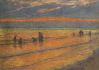 Emile Schuffenecker - Coucher De Soleil Sur La Plage