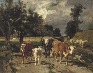 Emile van Marcke de Lummen - The Approaching Storm