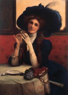 Emile Vernon - In the café