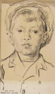 Emile Wauters - Portrait Of A Boy, Bust-Length