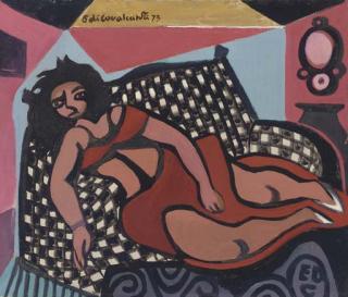 Emiliano di Cavalcanti - Mulata no sofá