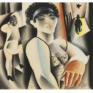 Emiliano di Cavalcanti - Mulatas (Double-Sided Drawing)