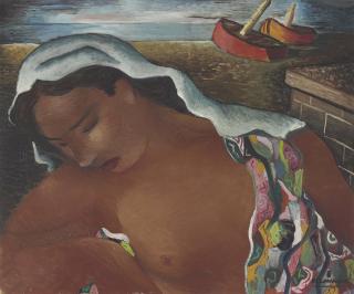 Emiliano Di Cavalcanti - Mulatta on the Beach