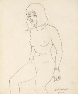 Emiliano di Cavalcanti - Study of a nude