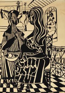 Emiliano Di Cavalcanti - Untitled (Two Women)