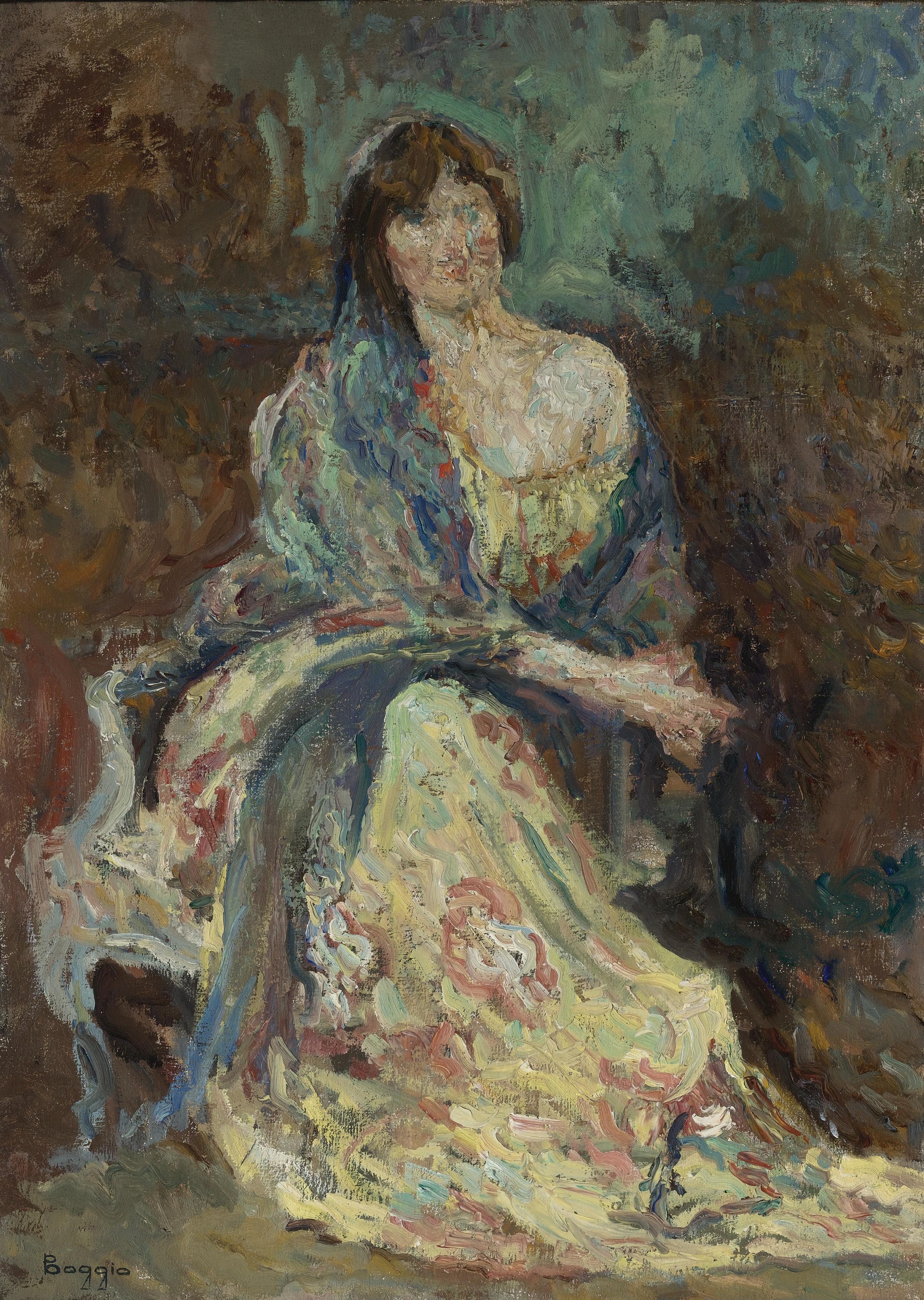 Emilio Boggio - Portrait Au Deshabillé