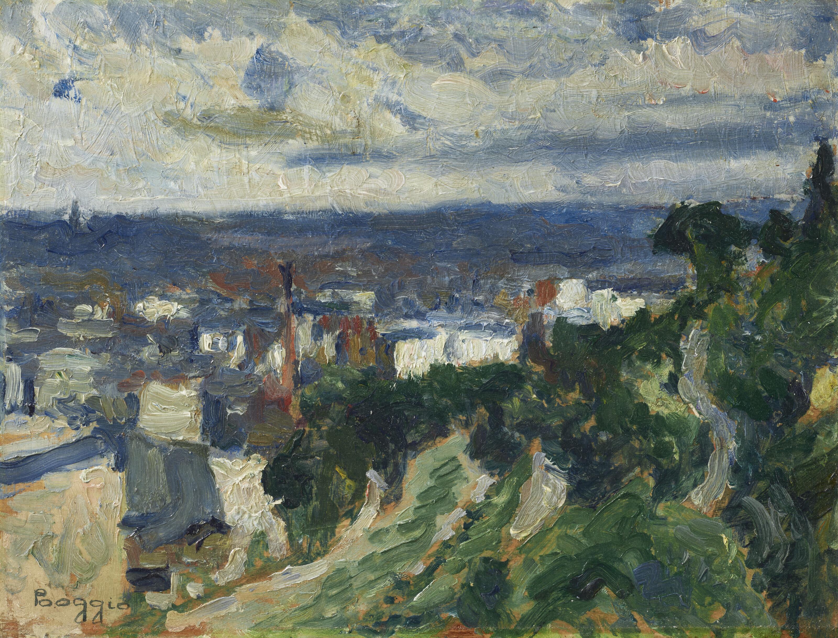 Emilio Boggio - Vue de Paris
