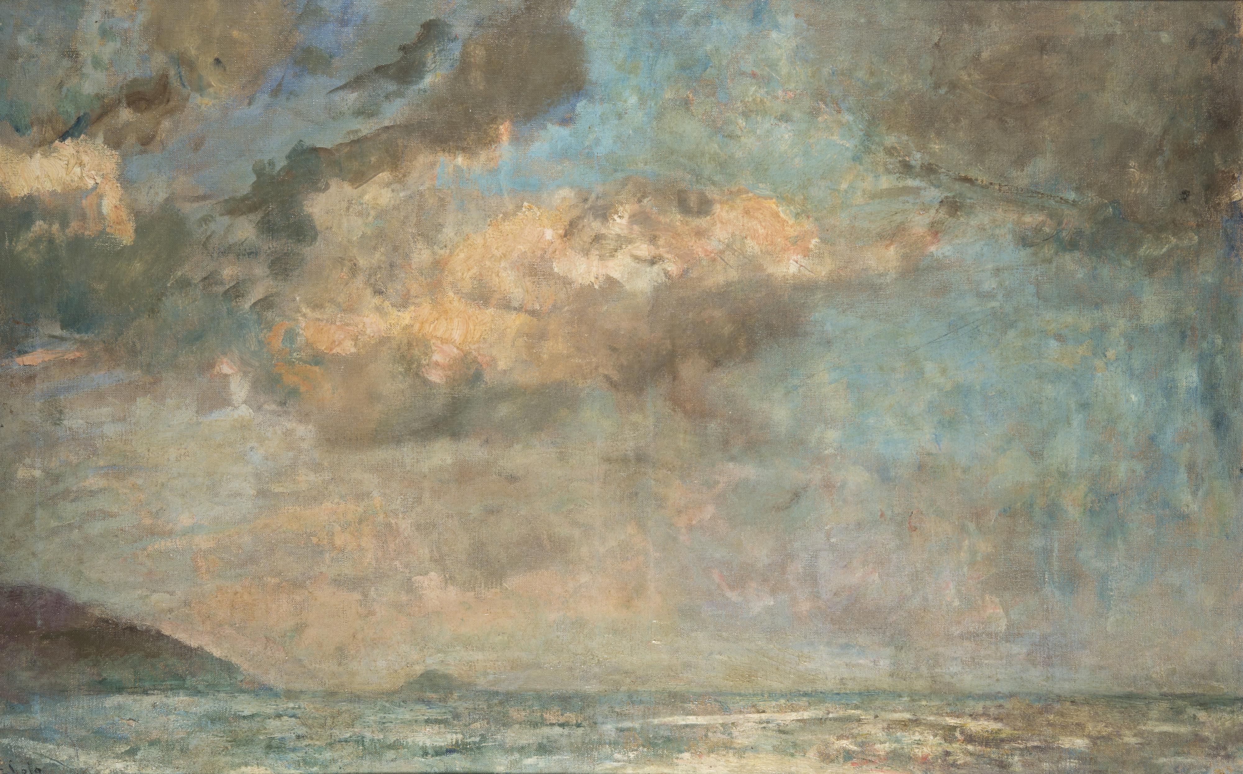 Emilio Gola - L\'Isola della Gallinara vista da Laigueglia