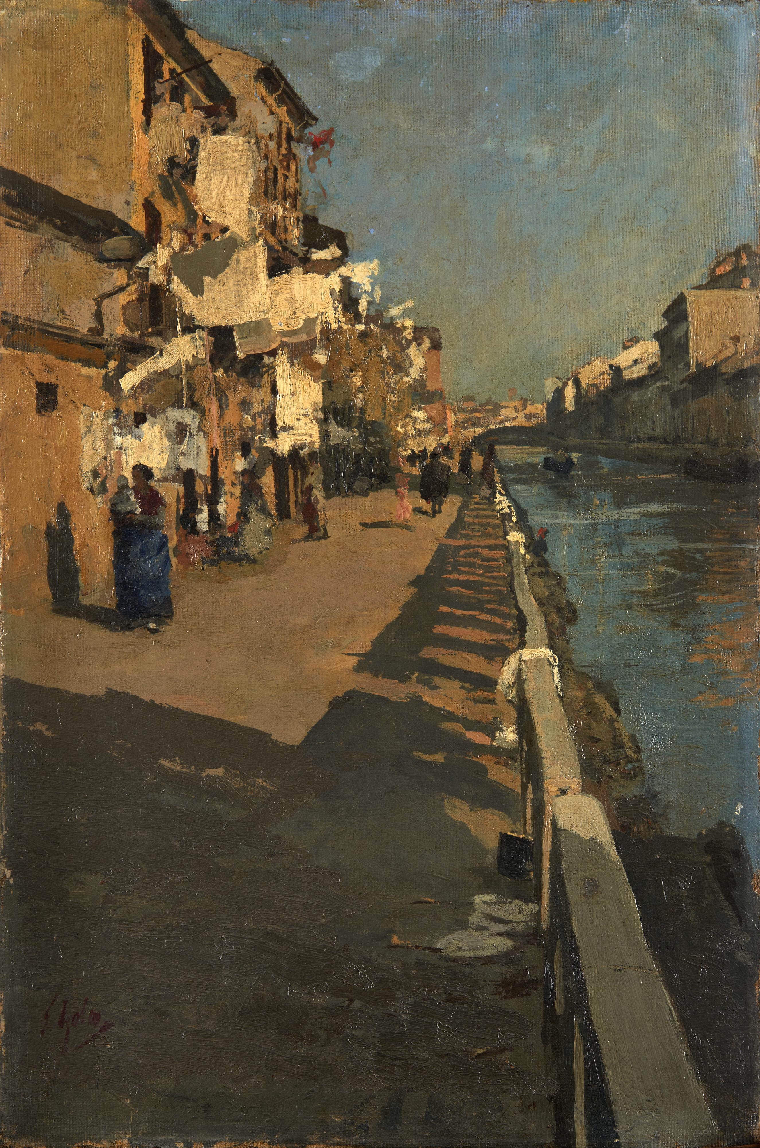 Emilio Gola - Lungo il Naviglio