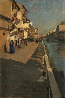 Emilio Gola - Lungo il Naviglio