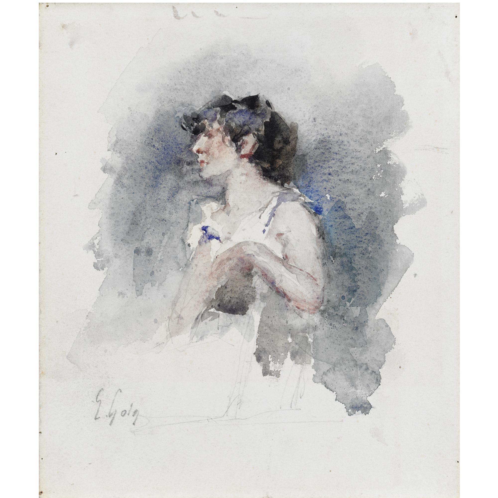 Emilio Gola - Ritratto Di Fanciulla