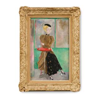 Emilio Grau Sala - Femme à la table rouge