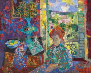 Emilio Grau-Sala - Interieur À La Fenêtre